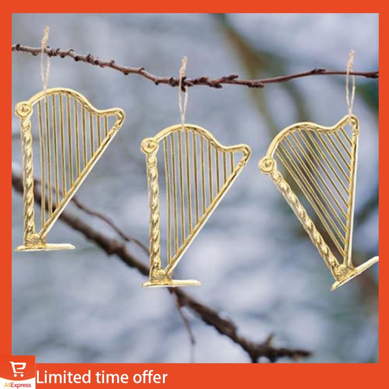 Fresh Miniature Harp, Miniature Musical Instrument Model, Mini Harp Model Pendant For Music Party Home Decor Durable Easy Instal