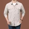 Jacket Shirt Long Sleeve Autumn New Loose Casual Versatile Men's Large Size Work Shirt Jacket