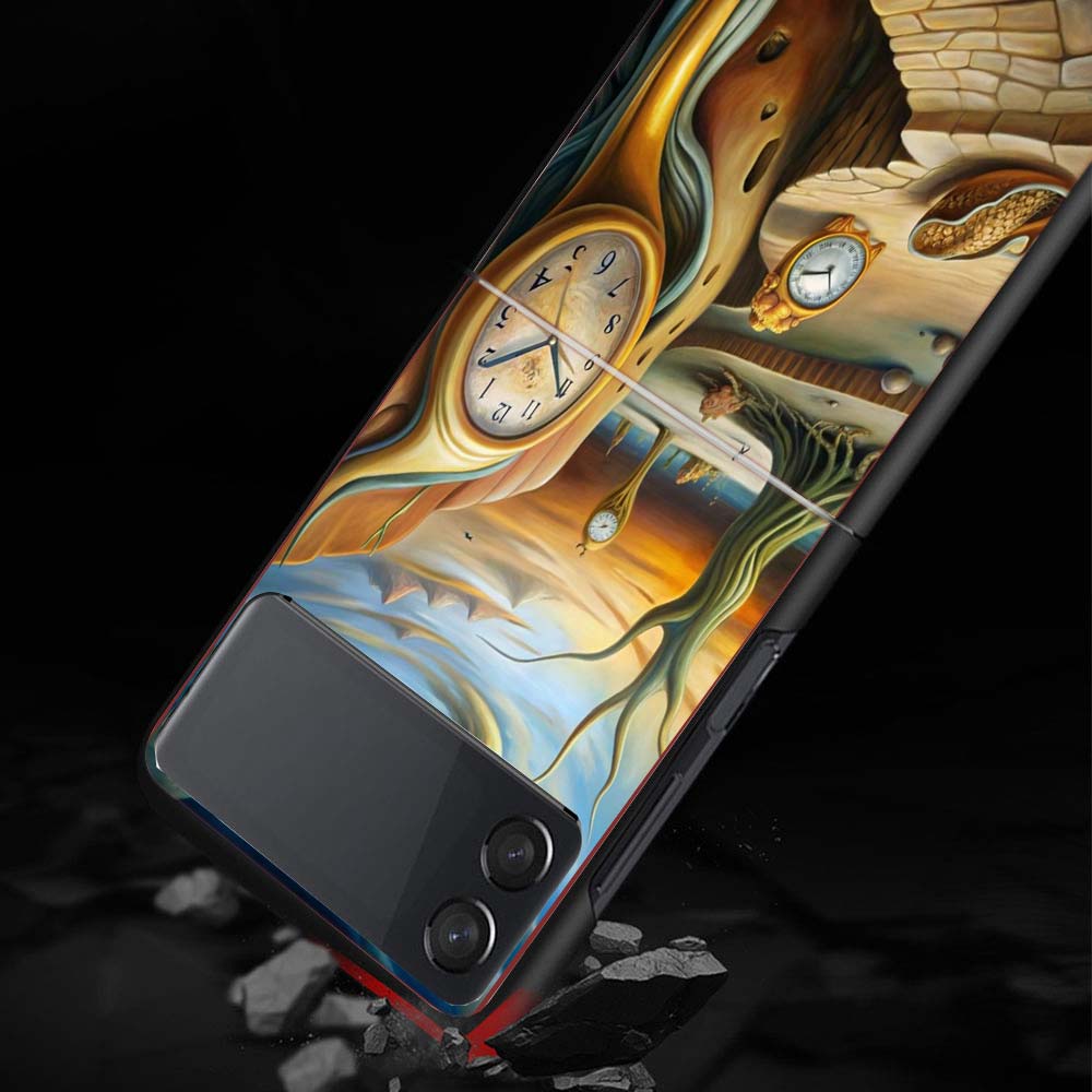 Чехол для телефона с рисунком Сальвадора Дали для Samsung Galaxy Z Flip 7 6 5 4 3 5G Ударопрочный чехол Z Flip7 Flip6 ZFlip5 Flip3 Flip4 Роскошный She