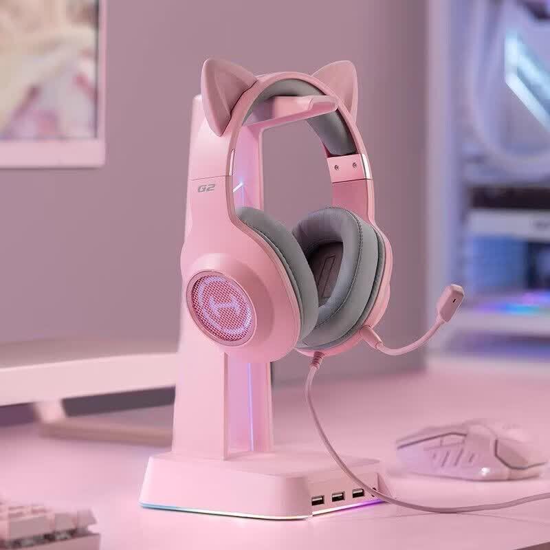 Edifier Проводная игровая гарнитура G2 Cat Ear Edition