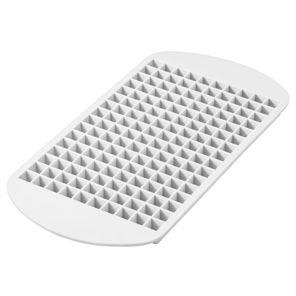 &NE nikii Crush Cube Silicone Ice Tray, Light Gray, 160 Cavities, NEC-392-CC