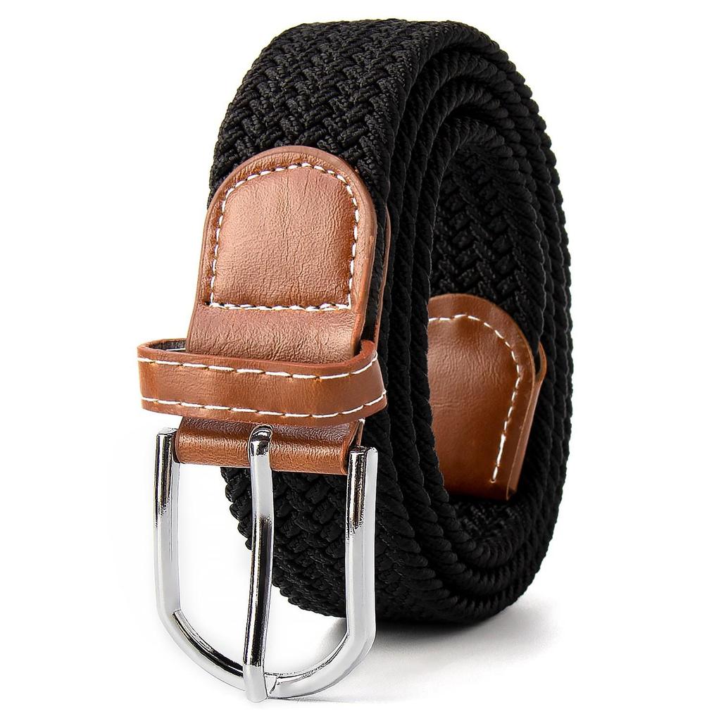 New Unisex Canvas Tactical Belt - No Metal Buckle, Woven Design, Ideal for Military Training.