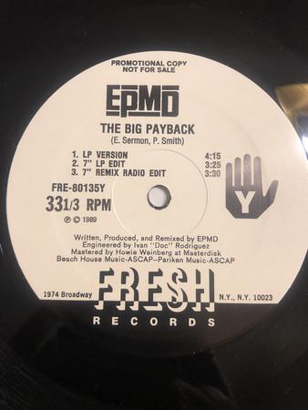 12-дюймовая пластинка EPMD - The Big Payback FRE80135PROMO Fresh Records US Rap & Hip-Hop/R&B Б/у
