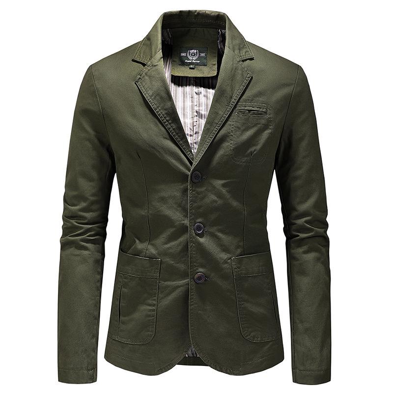 Men's Business Casual Pure Cotton Jacket Coat - Casual Fashion Menswear.