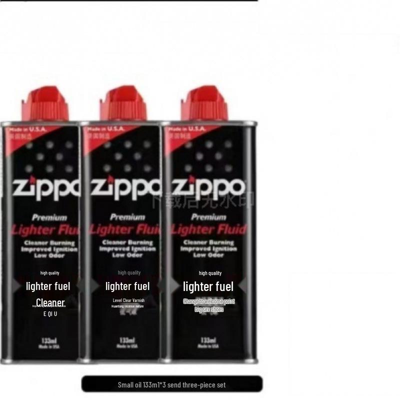 Flint Cotton Wick Kerosene Lighter with Original Metal Design