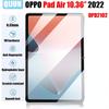 Tablet Tempered Glass Film For OPPO Pad Air 10.3 2022 Explosion Scratch Proof Membrane Anti Fingerprint Protective 2 Pcs