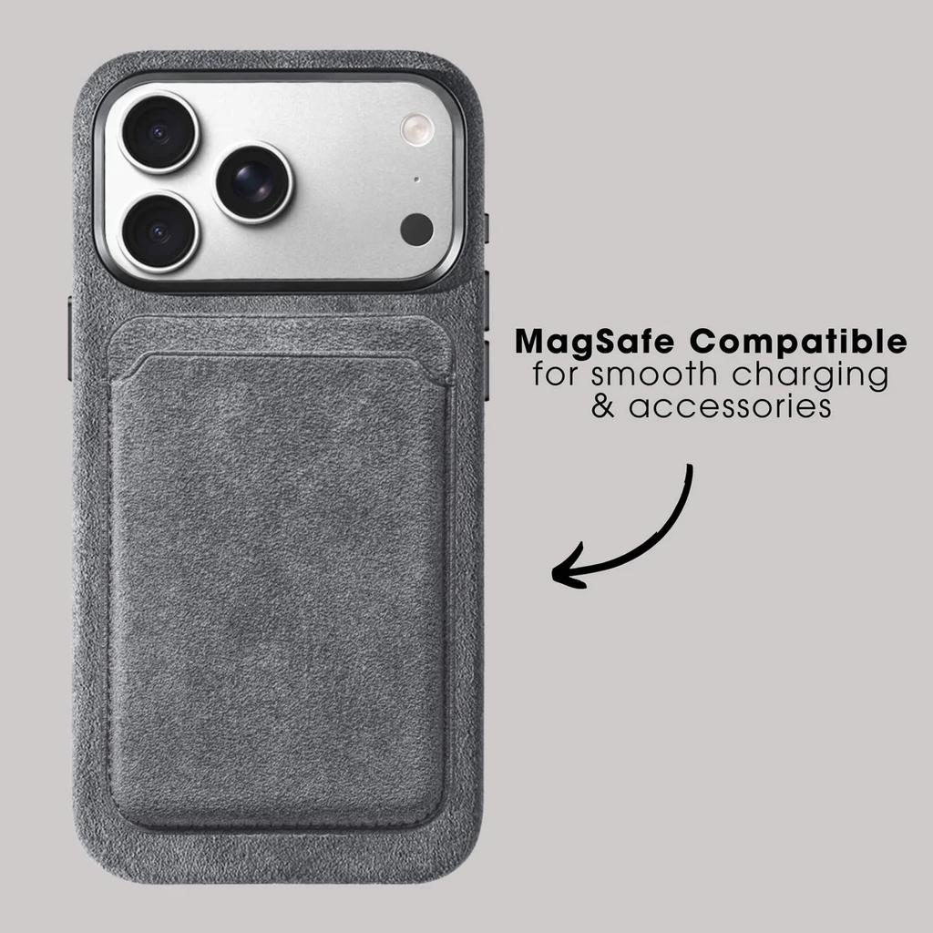 100% Alcantara Case for IPhone 17 Pro Max Luxury Cover with MagSafe Camera Shooting Button Magnetic Cases for IPhone17 Pro Max