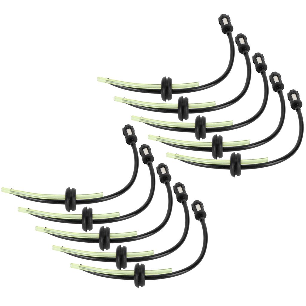 10Pcs Fuel Filter Hose Assembly Kit Replacement for GX35 Lawn Mower Brush Cutter Parts