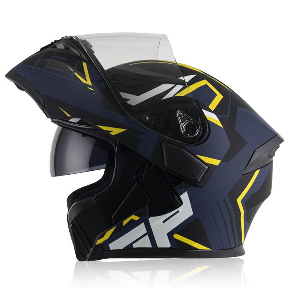 Мотоциклетный шлем Мотоциклетный шлем-интеграл Мотоциклетные аксессуары Мужской и женский Водонепроницаемый Солнцезащитный шлем Сертифицирован DOT