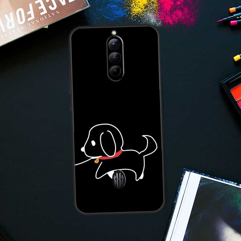 BFF Лучшие друзья навсегда Черный чехол для ZTE Nubia Red Magic 9 8 8S Pro Plus RedMagic 6S 7S Pro 6 7 Pro 5S 6R 5G Задняя крышка