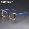 Trendy Leisure Butterfly Frame Cat Eye Glasses Anti Blue Light Women Men Transparent Eyewear  Colorful Clear Eyeglasses