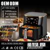 12L Large Capacity Air Fryer with Visible Window for French Fries & Fried Chicken