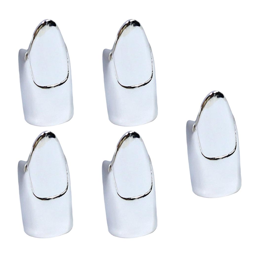 Набор из 5 модных колец для ногтей, косплей-украшения для ногтей, сплавная текстура, подходит для любителей косплея и посетителей вечеринок