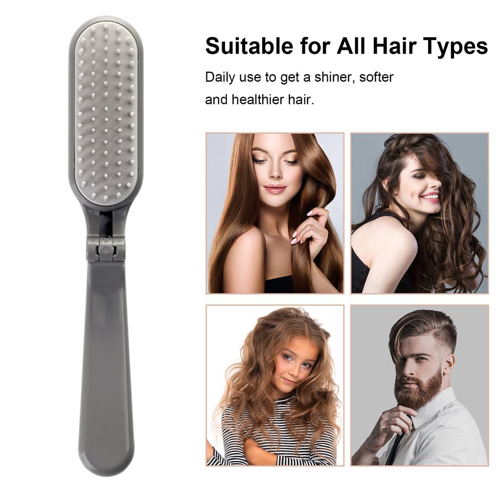 Портативные расчески для волос, складной карманный инструмент для волос, компактные массажные расчески для путешествий для ежедневного использования