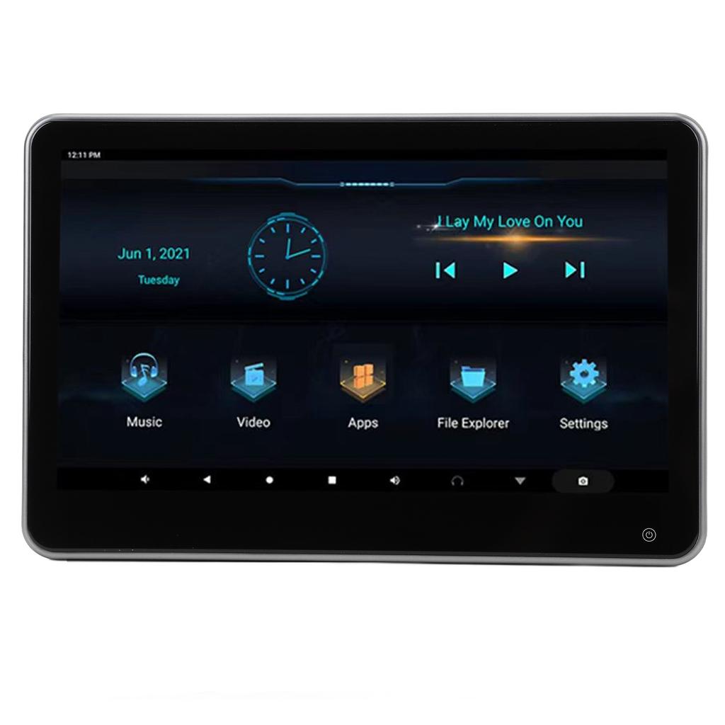 11,6-дюймовый монитор на подголовник автомобиля для Android 13, сенсорный экран, беспроводной доступ в Интернет, 8-ядерный процессор, планшет-монитор на подголовник