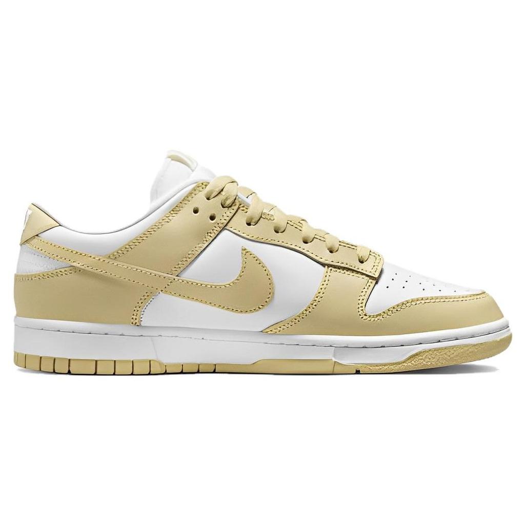 Nike Dunk Low Team Gold Men Sneakers Yellow White Wolf-Grey DV0833-100