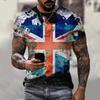 Vintage MMA Boxing Muay Thai T-shirt UK United Kingdom England British Britain Flag National Print 3D Training Unisex Fitness Workout Sport