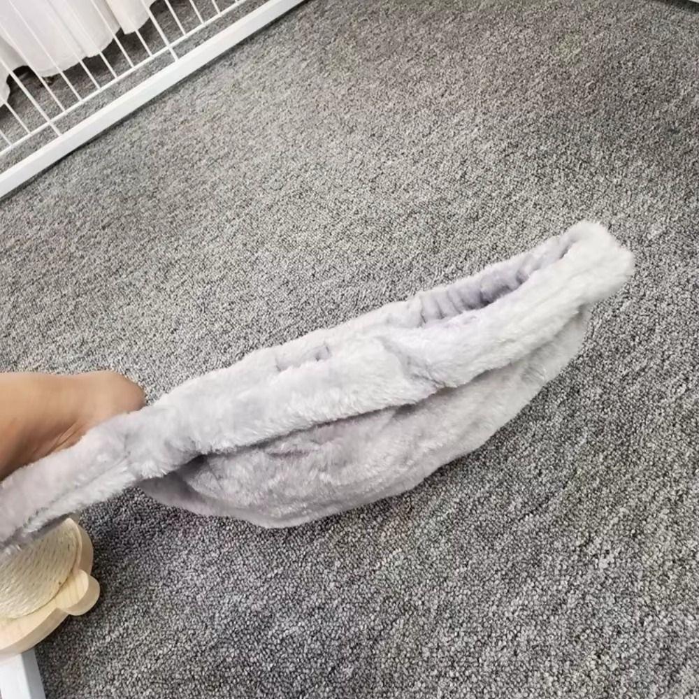 Удобный гамак-лежанка для кошки Мягкая плюшевая корзинка для кошки Безопасное подвесное гнездо для кошки Мебель для питомцев