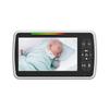 Радионяня с дисплеем 5,0 дюйма, двустороннее аудио-разговор, видеоняня с камерой ночного видения, радионяня с диапазоном 492 фута BVX