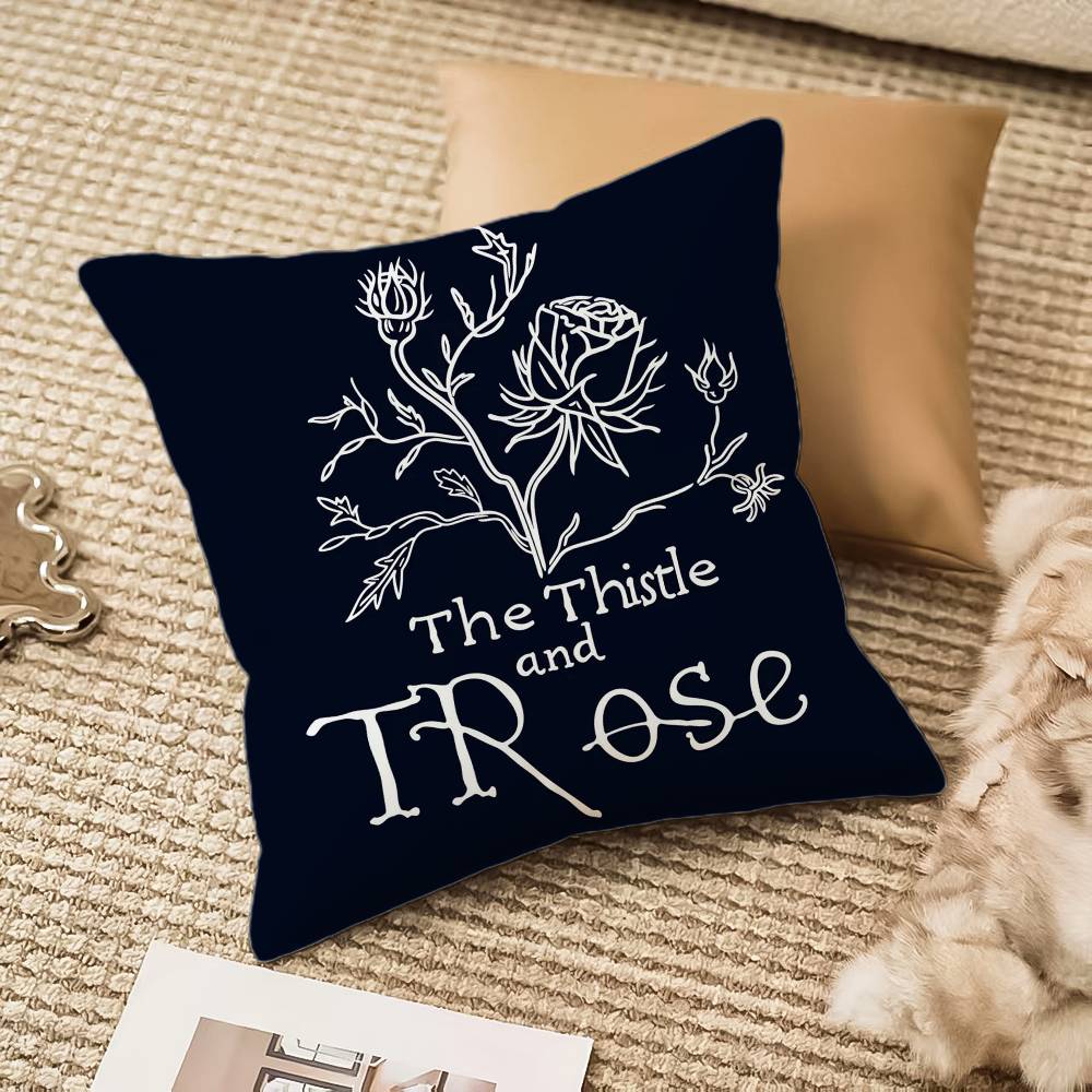 Simple Print Pillow Case Anti-dustmite Invisible Zipper Sofa Bed