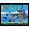 Come Visit Green Hill Zone Framed Print