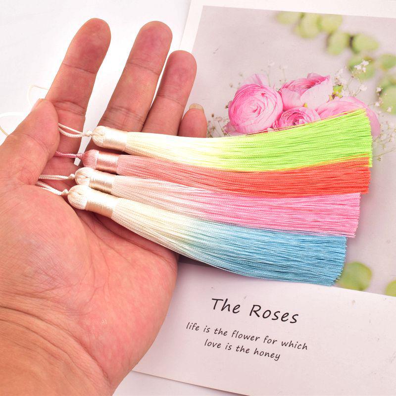 13 см градиентный цветной шнурок-кисточка для самостоятельного изготовления аксессуаров для одежды и закладок