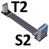 Гибкий шлейфовый кабель USB Type-C Плоский с EMI-экранированием FPC Кабель USB 3.0 Type C Угловой разъем 90 градусов вверх вниз 5 см-3 м USB 3.1