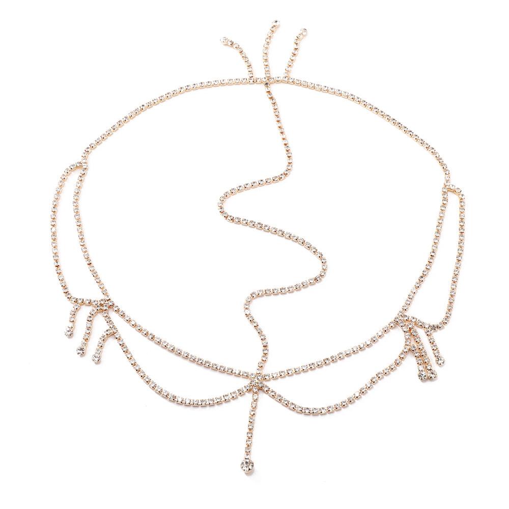 Простая геометрическая цепочка для волос с бахромой в виде бриллианта, женская мода, темперамент, индивидуальность, трендовые аксессуары для волос