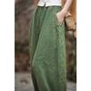 Spring and Autumn Women's Plus Size Draped Loose Lantern Pants Cotton Linen Meditation Taiji Pants Trousers