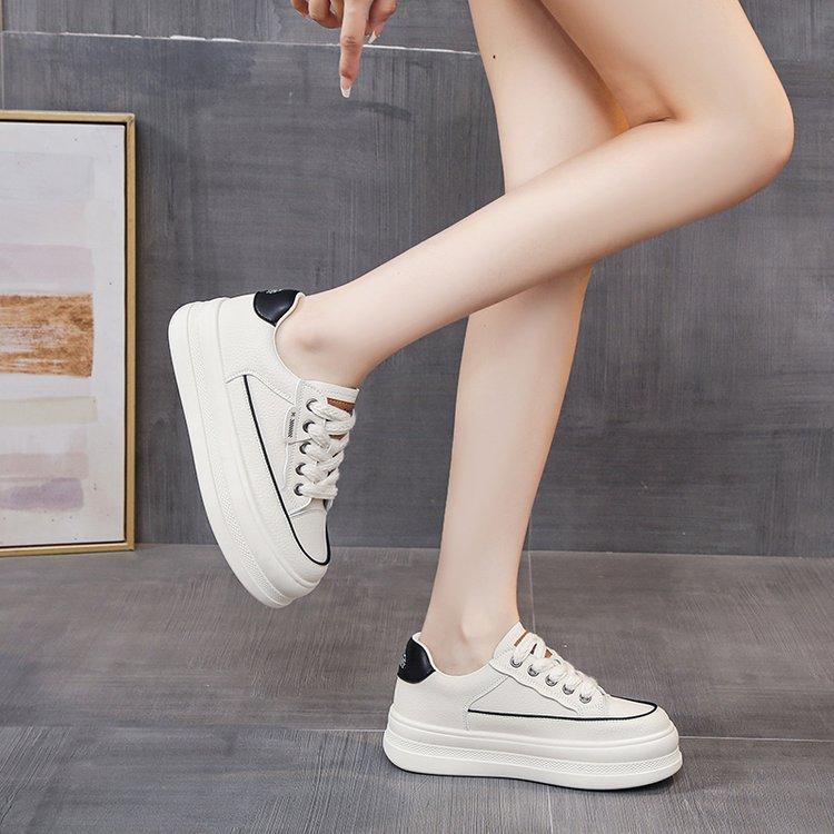 New Raise the Bottom White Shoes for Women  Winter New Non-Slip Sneakers Easy To Match Casual Fashion Sports Shoes