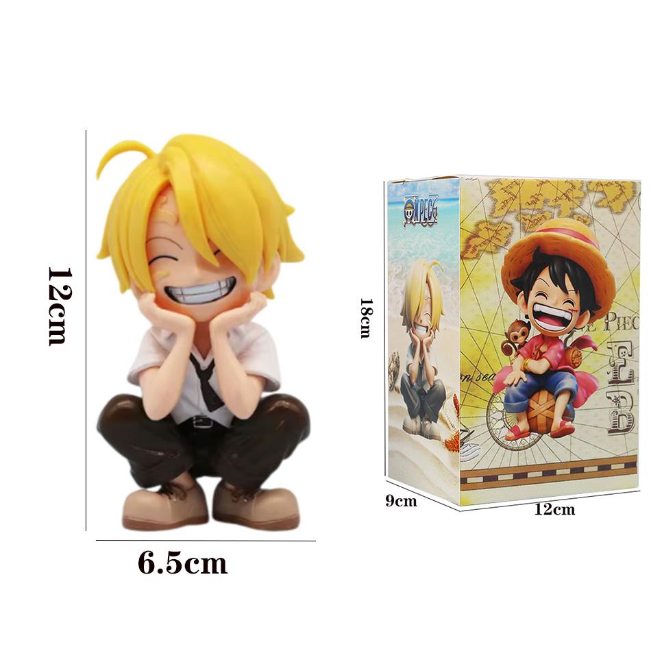 13см Аниме Фигурка One Piece Монки Д. Луффи Ророноа Зоро Кавайные Игрушки Q Фигурка Нендороид Украшение для Автомобиля ПВХ Модель Подарок