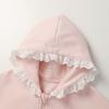 Girls' Hooded Zipper Top and Wide Leg Pants Set