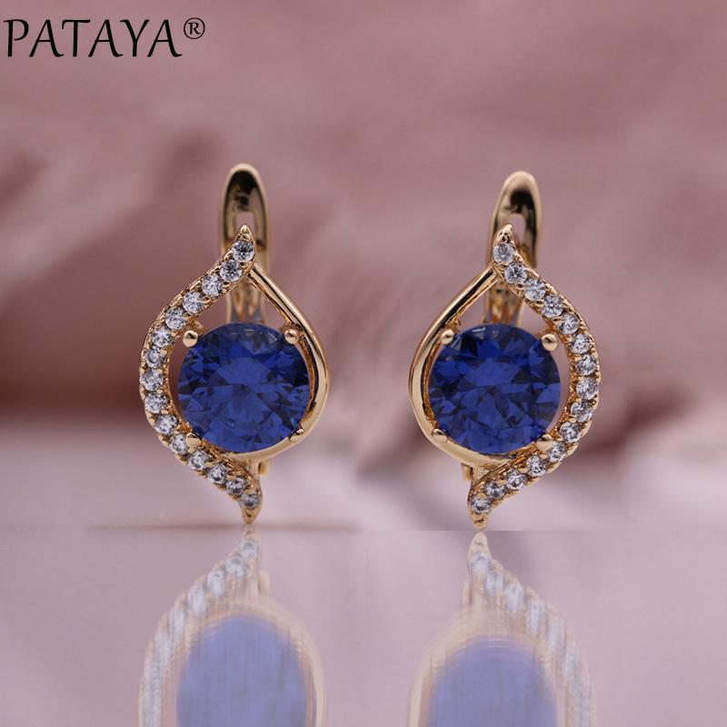 Женские сережки PATAYA с цирконом