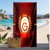 Пляжное полотенце Galatasaray с принтом, быстросохнущее, супервпитывающее, мягкое, легкое, банное полотенце для бассейна, летних путешествий