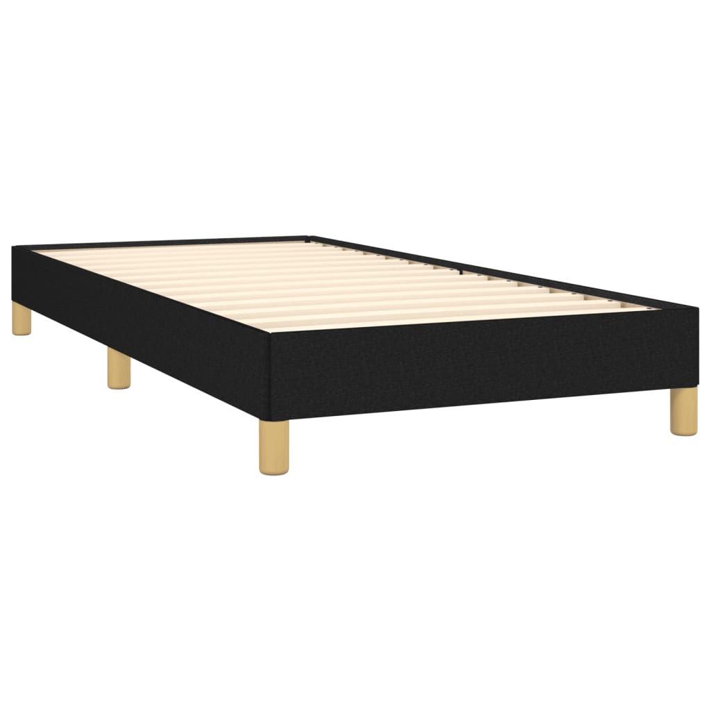 Bed Frame without Mattress Black 80 x 200 cm Fabric