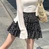1PC Beach Short Skirt Polyester Skirts A-line Skirt Floral Printed Elastic Waist Breathable Elegant
