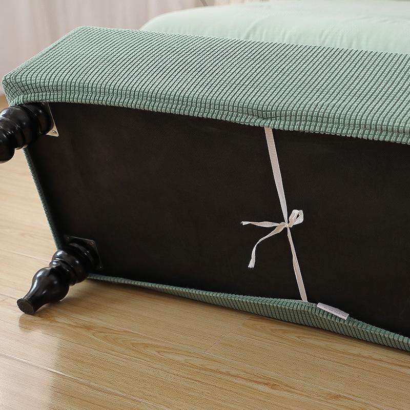 Эластичный шейкер, бархатный чехол на табурет для хранения, чехол для подставки для ног, чехол для дивана, чехол для подставки для ног с прорезями для стула