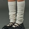 CITYPOPZ [CP] Fogny Вязаные Теплые Носки-Гетры [СЛОНОВАЯ КОСТЬ]