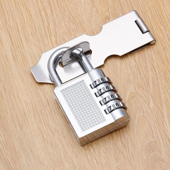Дверной замок, 4-значная комбинация, противоугонный цинковый сплав, высокая твердость, универсальный цифровой кодовый замок, тренажерный зал, склад, общежитие
