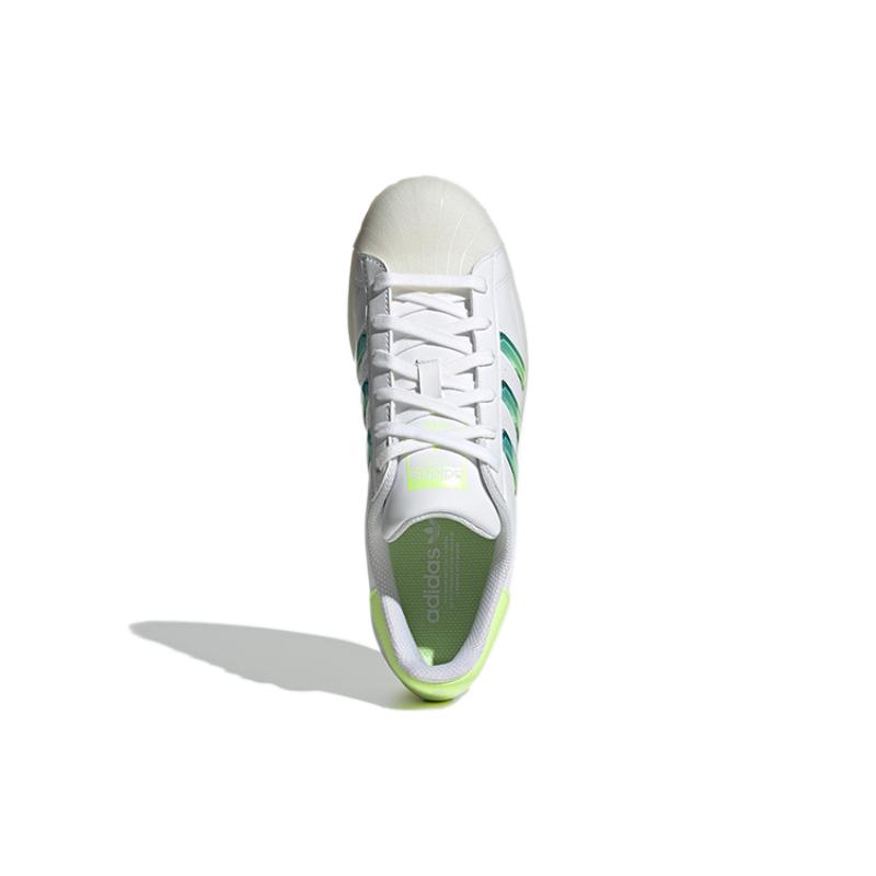 adidas Оригинальные кроссовки Superstar 'Белый Желтый Зеленый' Женские GW4909