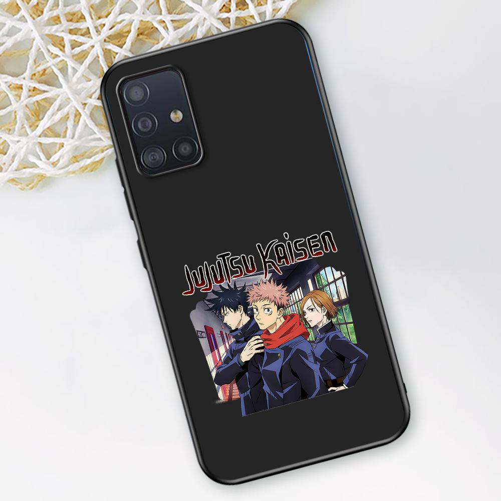 Крутой чехол для телефона с изображением аниме дзюдзюцу кайсен для Samsung Galaxy A12 A52 A51 A32 A21s A71 A02s A22 A31 A72 A41 A02 A42, черный чехол из ТПУ