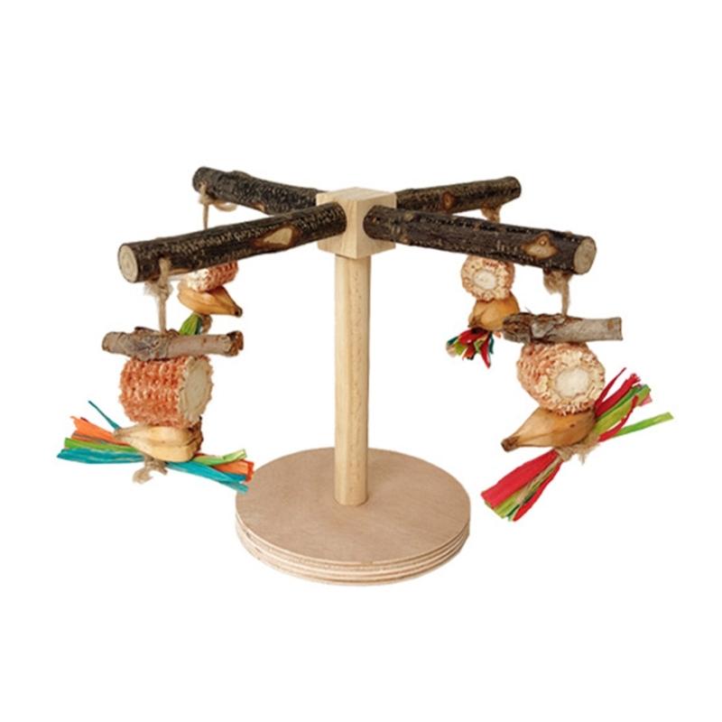 Деревянная жердочка для птиц, вращающаяся молярная подставка для попугаев, припасы для корелл, жердочки-скребки для маленьких и средних попугаев