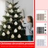 6 см 16 шт. Украшение для рождественской елки, украшение для вечеринки, ПЭТ рождественский шар