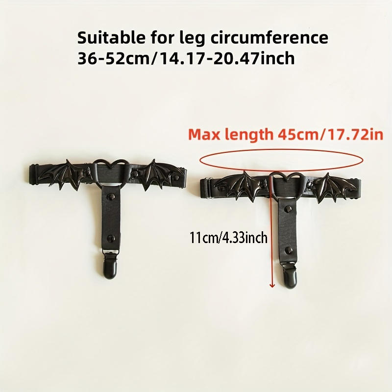1 пара сексуальных цепочек на бедро в виде сердца, подвязка для ноги, ремень для женщин, портупея с веревкой и крыльями летучей мыши, аксессуары для личности, готический панк-стиль