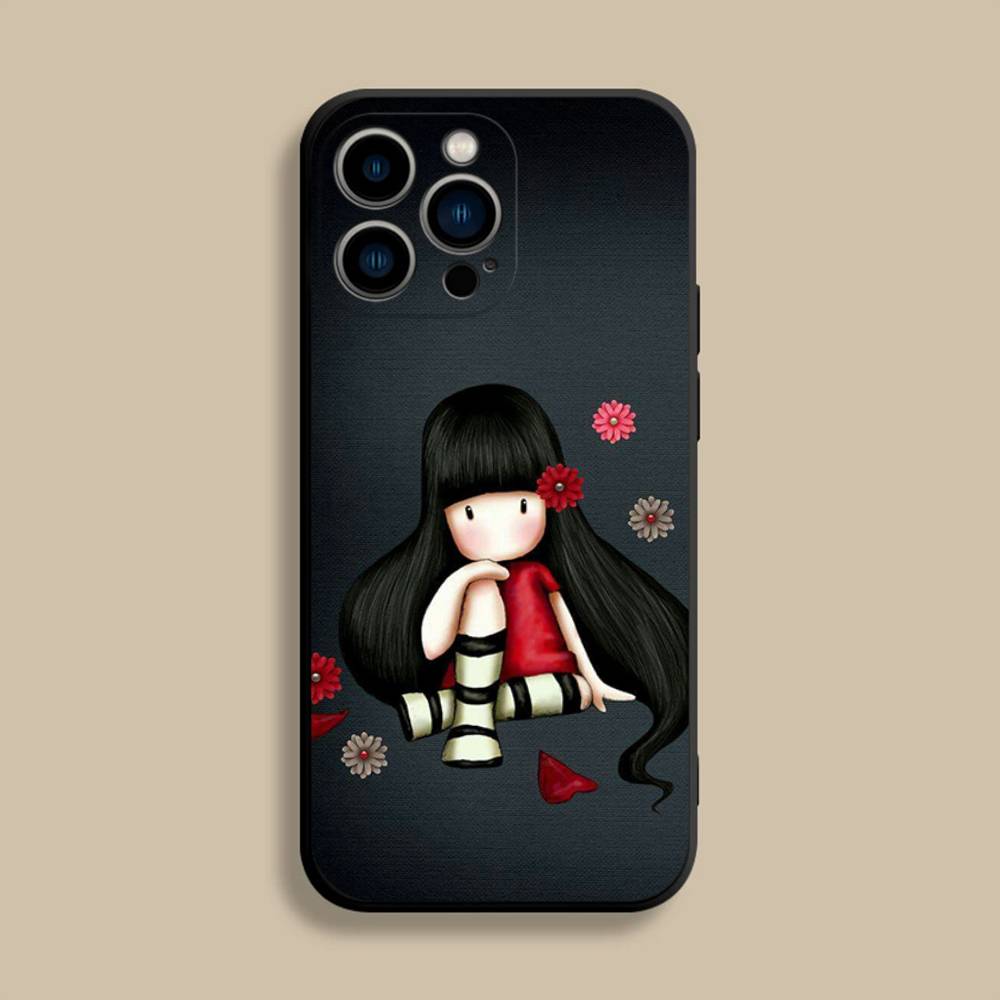 Чехол для телефона S-Santoro G-Gorjusses Для iPhone 17,16,15,14,13,12,Pro,Max,Plus,E,SE4,Air,Mini Черный Мягкий Чехол