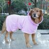 Adjustable Cats Drying Coat Absorbent Pet Bathrobe Towel Dog Fast Drying Hooded  Corgi