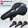 KOCEVLO M5 3D-печатное велосипедное седло из углеродного волокна для шоссейных и горных велосипедов, удобное, дышащее, сиденье для велоспорта