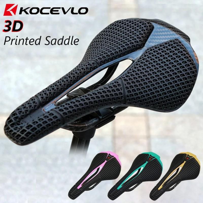 KOCEVLO M5 3D Printed Carbon Fiber Bicycle Saddle Road Mountain Bikes Comfortable Breathable Cycling Seat