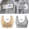 Plus Size Cotton Front-Button Bra for Middle-Aged & Elderly