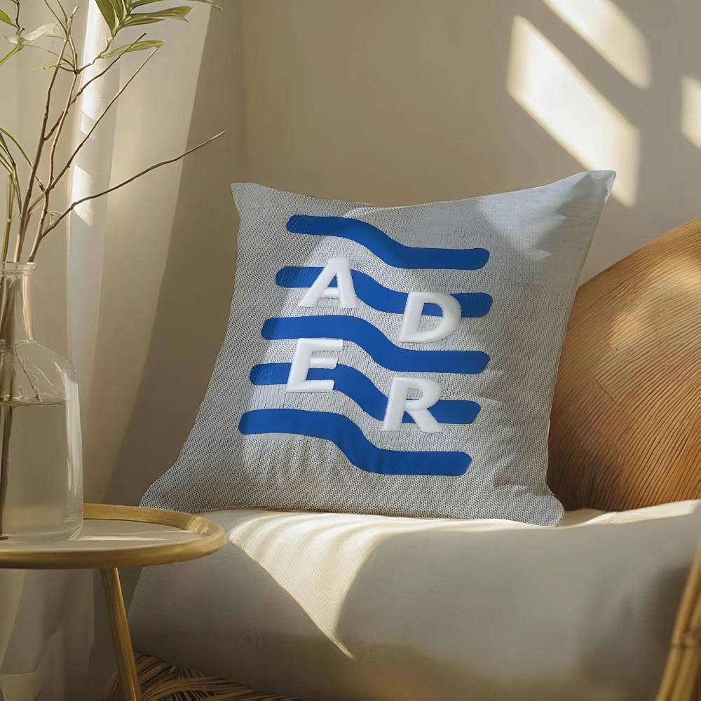 Авангардная мода Ader Error-E Наволочка Шелковистая элегантная Комфорт Диван-кровать Невидимая молния Пляжная наволочка